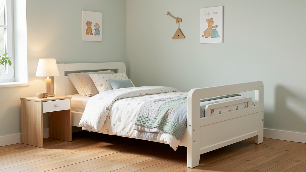 Merax Lit Enfant 90x190 avec Rangement Blanc