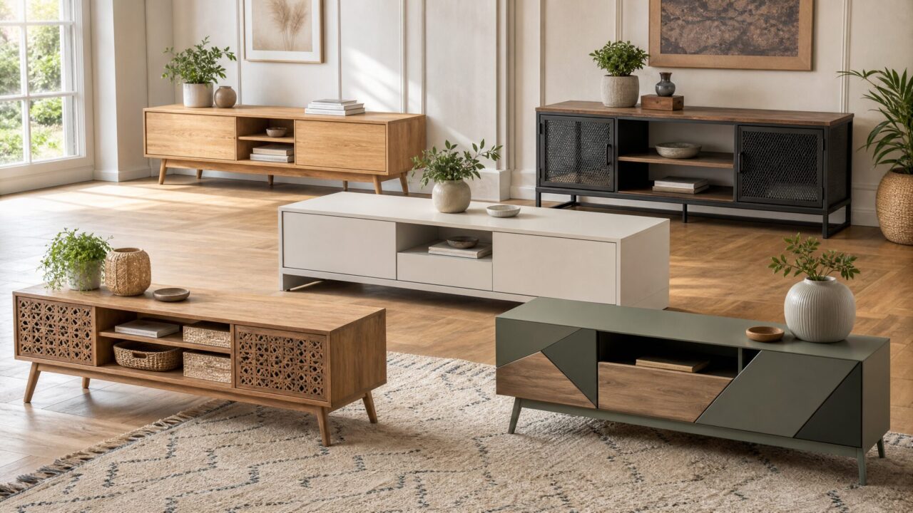 meuble TV bohème chic