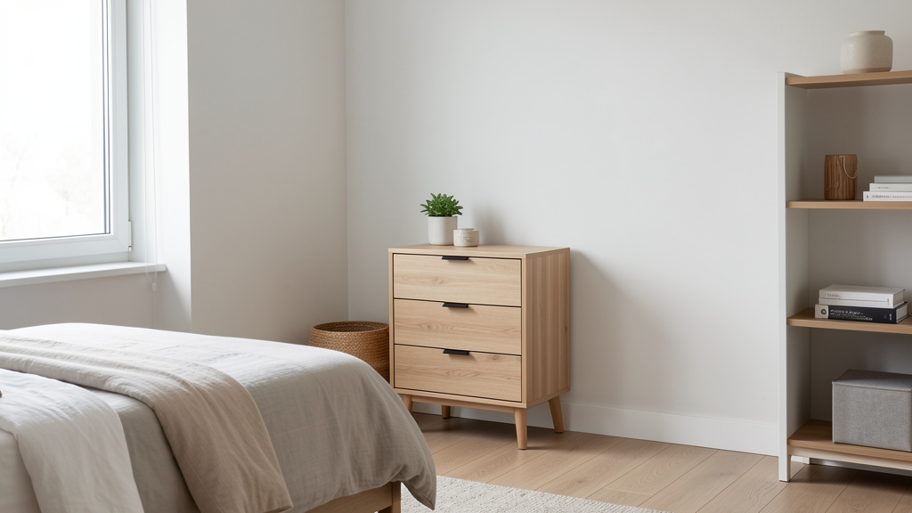 Commode à tiroirs asymétriques