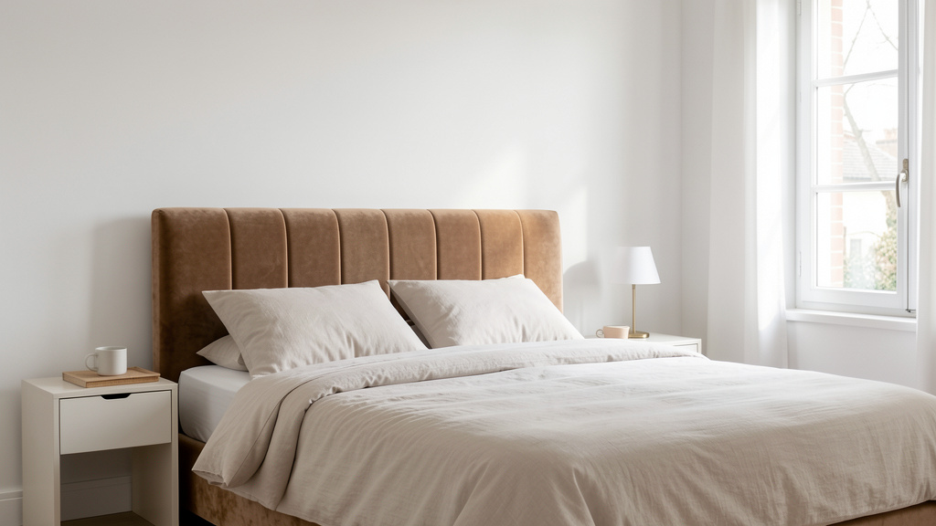 Tête de Lit en Velours : Le Choix Parfait pour une Chambre Cocooning